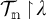 Tau sub n restricted to lambda.