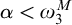 alpha less than omega 3 Superscript upper M