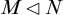 upper M white left pointing triangle upper N