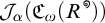 Script capital J sub alpha of open parenthesis script c sub omega of open parenthesis bold capital R to the infinity power close parenthesis close parenthesis.