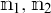 m sub 1 comma m sub 2