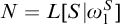 upper N equals upper L upper S vertical bar omega 1 Superscript upper S