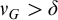 nu Subscript upper G Baseline greater than delta