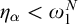 eta Subscript alpha Baseline less than omega 1 Superscript upper N