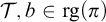 script upper T comma b element of r g left parenthesis pi right parenthesis