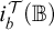 i Subscript b Superscript script upper T Baseline left parenthesis double struck upper B right parenthesis