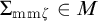 Summation of m m zeta is an element of M.