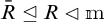 R bar is a normal subgroup of R which is a normal subgroup of m.