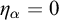 eta Subscript alpha Baseline equals 0