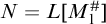 upper N equals upper L upper M 1 Superscript number sign