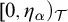 left bracket 0 comma eta Subscript alpha Baseline right parenthesis Subscript script upper T