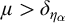 mu greater than delta Subscript eta Sub Subscript alpha