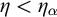 eta less than eta Subscript alpha