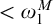 less than omega 1 Superscript upper M