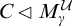 upper C white left pointing triangle upper M Subscript gamma Superscript script upper U