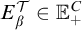 upper E Subscript beta Superscript script upper T Baseline element of double struck upper E Subscript plus Superscript upper C
