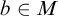 b element of upper M