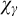 chi Subscript gamma