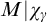 upper M vertical bar chi Subscript gamma Baseline