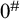 0 Superscript number sign