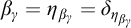 beta Subscript gamma Baseline equals eta Subscript beta Sub Subscript gamma Baseline equals delta Subscript eta Sub Subscript beta Sub Sub Subscript gamma