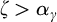 zeta greater than alpha Subscript gamma