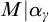 upper M vertical bar alpha Subscript gamma Baseline