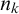 n Subscript k