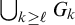 backslash leftcup Underscript k greater than or equals script l Endscripts upper G Subscript k