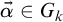 ⃑ alpha element of upper G Subscript k