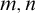 m comma n