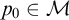 p 0 element of script upper M