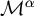 upper M Superscript alpha