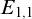 upper E Subscript 1 comma 1