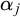alpha Subscript j
