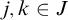 j comma k element of upper J