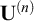 upper U Superscript left parenthesis n right parenthesis