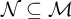 script upper N subset of or equal to script upper M