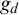 g Subscript d