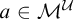 a element of upper M Superscript script upper U