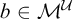 b element of upper M Superscript script upper U