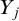 upper Y Subscript j