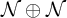 script upper N circled plus script upper N