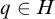 q element of upper H