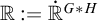double struck upper R colon equals ̇ double struck upper R Superscript upper G asterisk upper H