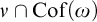 nu intersection upper C o f left parenthesis omega right parenthesis