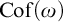 upper C o f left parenthesis omega right parenthesis