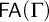 upper F upper A left parenthesis upper Gamma right parenthesis