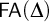 upper F upper A left parenthesis upper Delta right parenthesis