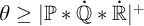 theta greater than or equals StartAbsoluteValue double struck upper P asterisk ̇ double struck upper Q asterisk ̇ double struck upper R EndAbsoluteValue Superscript plus
